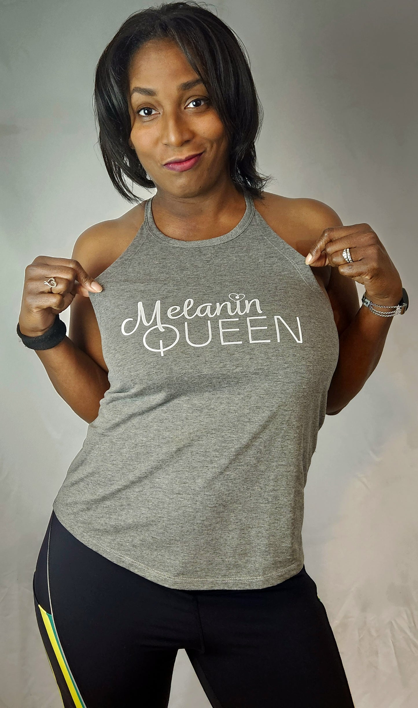 Melanin Queen Racer Tank Top