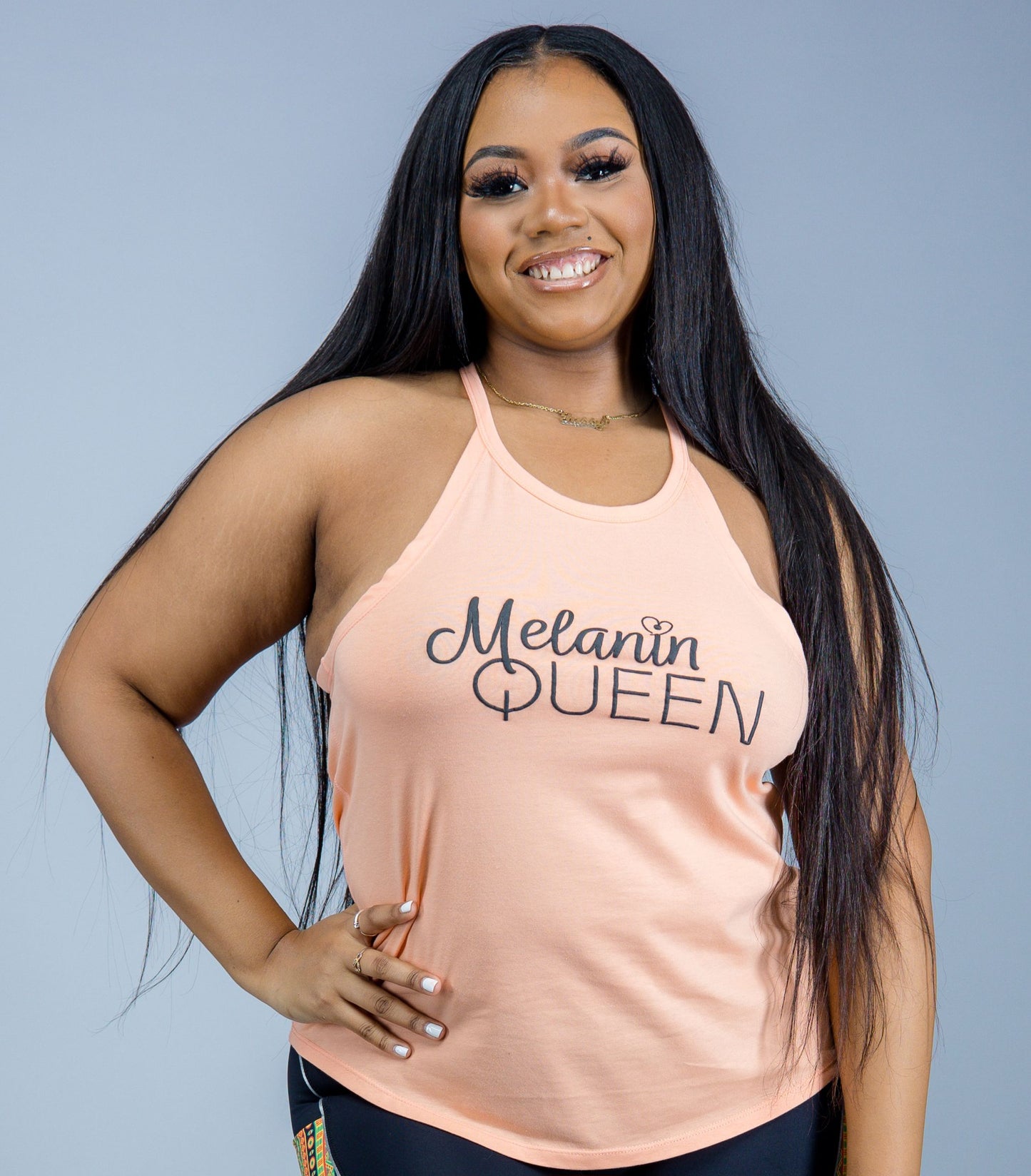 Melanin Queen Racer Tank Top